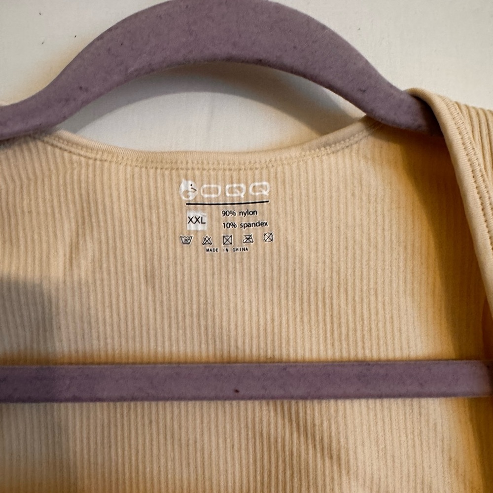 Cream Ribbed Bodysuit - Picture 3 of 3